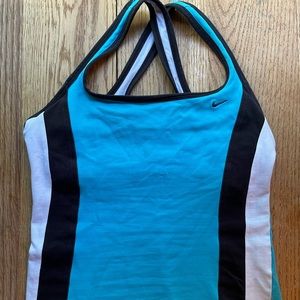 Blue Nike workout tank top